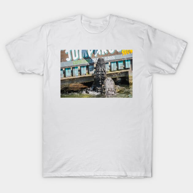 Jumping Alligators T-Shirt by KensLensDesigns